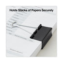 Universal Binder Clip Zip-Seal Bag Value Pack, Large, Black/Silver, 36/Pack