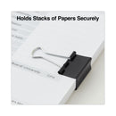 Universal Binder Clip Zip-Seal Bag Value Pack, Medium, Black/Silver, 36/Pack