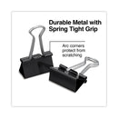 Universal Binder Clip Zip-Seal Bag Value Pack, Medium, Black/Silver, 36/Pack