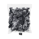 Universal Binder Clip Zip-Seal Bag Value Pack, Small, Black/Silver, 144/Pack