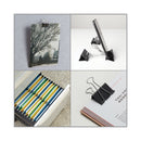 Universal Binder Clip Value Pack, Mini, Black/Silver, 36/Box