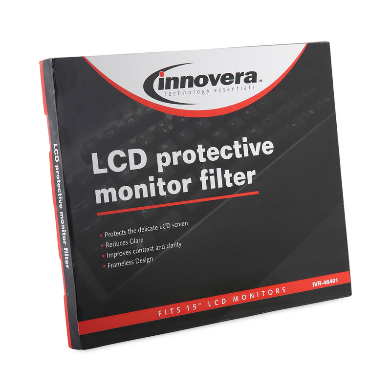 Innovera Protective Antiglare LCD Monitor Filter, Fits 15" LCD Monitors