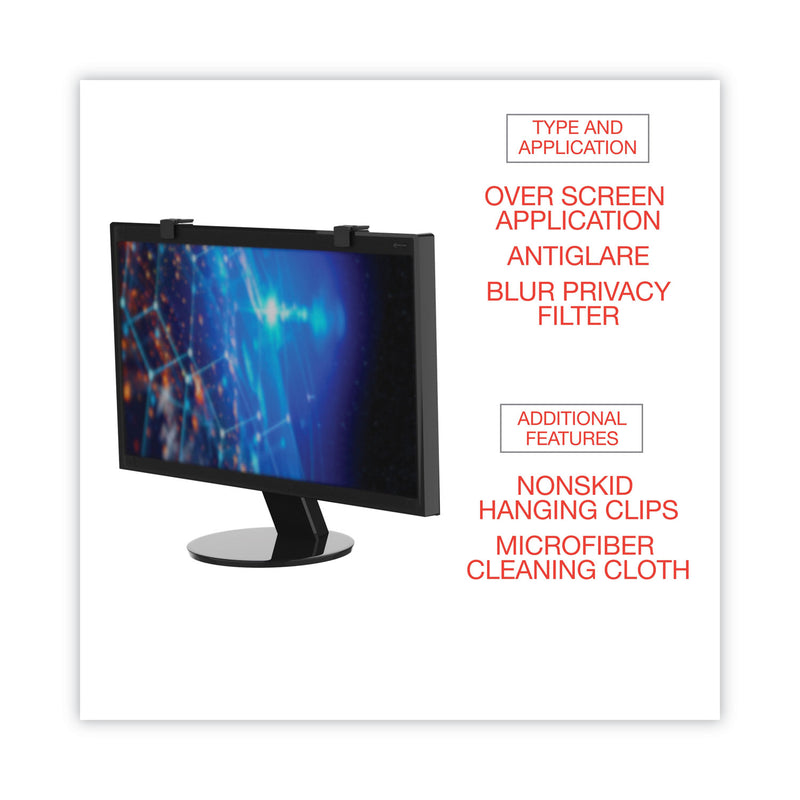 Innovera Premium Antiglare Blur Privacy Monitor Filter for 21.5"-22" Widescreen LCD