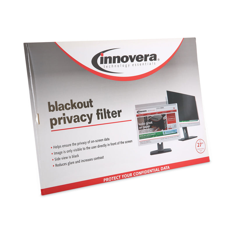 Innovera Blackout Privacy Filter for 27" Widescreen LCD Monitor, 16:9 Aspect Ratio