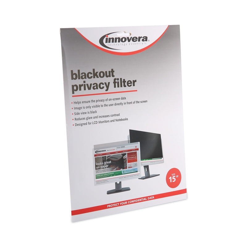 Innovera Blackout Privacy Filter for 15" Notebook/LCD