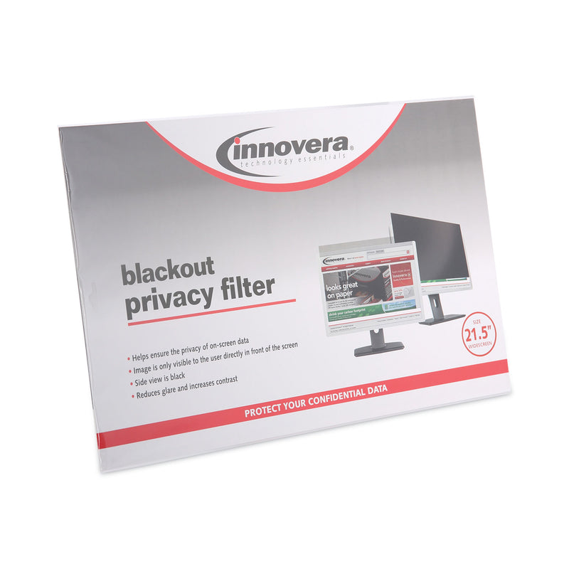 Innovera Blackout Privacy Filter for 21.5" Widescreen LCD Monitor, 16:9 Aspect Ratio