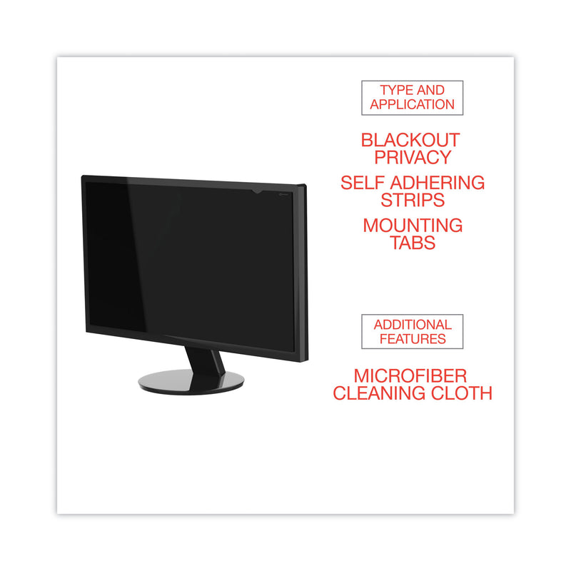 Innovera Blackout Privacy Filter for 21.5" Widescreen LCD Monitor, 16:9 Aspect Ratio