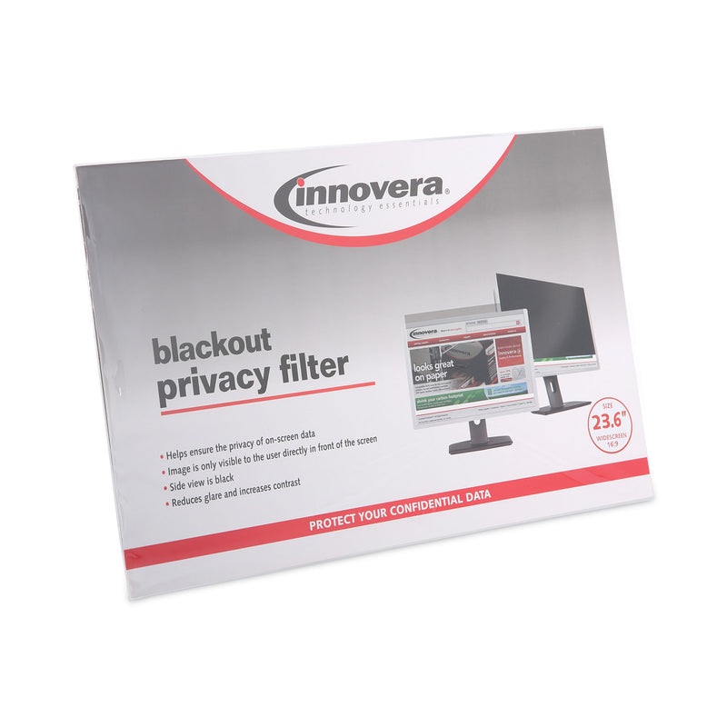Innovera Blackout Privacy Monitor Filter for 23.6 Widescreen LCD, 16:9