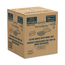 Dart PresentaBowls Bowl/Lid Combo-Paks, 24 oz, 7.25 Diameter x 2.38 h, Clear, Plastic, 63/Pack, 2 Pack/Carton