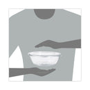 Dart Tamper-Resistant, Tamper-Evident Bowls with Flat Lid, 48 oz, 8.9" Diameter x 2.8"h, Clear, Plastic, 100/Carton