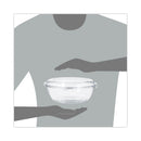 Dart Tamper-Resistant, Tamper-Evident Bowls with Dome Lid, 48 oz, 8.9" Diameter x 3.4"h, Clear, Plastic, 100/Carton