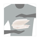 ProPlanet Hinged Lid Containers, Hoagie Container, 6.5 x 9 x 2.8, White, Plastic, 200/Carton