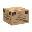 ProPlanet Hinged Lid Containers, 3-Compartment, 8.3 x 8 x 3, White, Plastic, 150/Carton