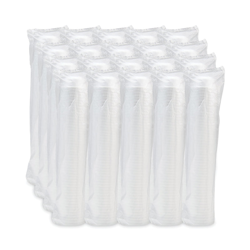 Dart Insulated Foam Bowls, 12 oz, White, 50/Pack, 20 Packs/Carton