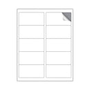 MACO Cover-All Opaque Laser/Inkjet Shipping Labels, Inkjet/Laser Printers, 2 x 4, White, 10 Labels/Sheet, 250 Sheets/Box