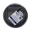 Dart Party Plastic Plates, 10.25 dia", Black, 500/Carton