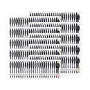 Dart Reliance Mediumweight Cutlery Kit, Knife/Fork/Spoon/Salt/Pepper/Napkin, Black, 250 Kits/Carton