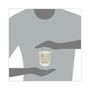 Dart Trophy Plus Dual Temperature Insulated Cups in Symphony Design, 9 oz, Beige, Individual Wrapped, 900/Carton