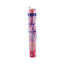 Dart Solo Paper Hot Drink Cups in Bistro Design, 10 oz, Maroon, 1,000/Carton