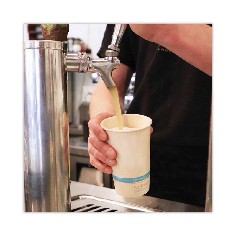 World Centric NoTree Paper Cold Cups, 16 oz, Natural, 1,000/Carton