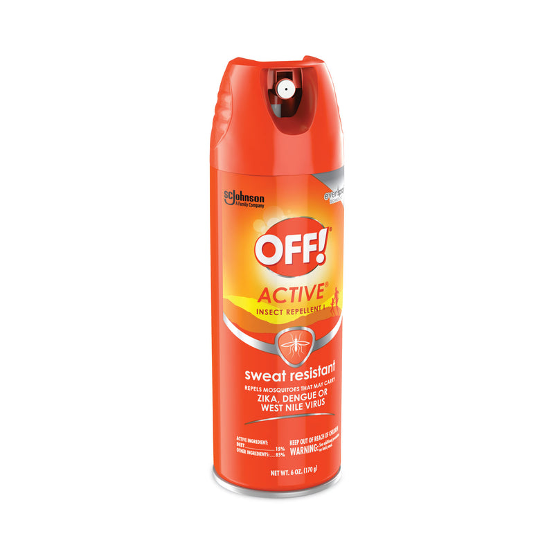 OFF! ACTIVE Insect Repellent, 6 oz Aerosol Spray, 12/Carton