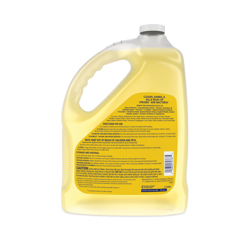 Windex Multi-Surface Disinfectant Cleaner, Citrus, 1 gal Bottle