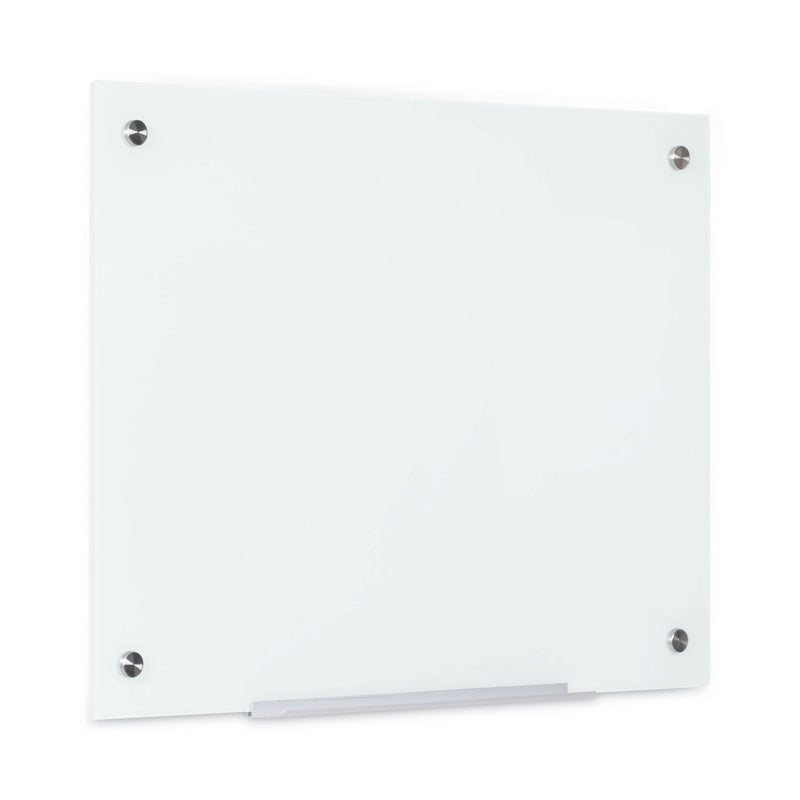 MasterVision Magnetic Glass Dry Erase Board, 72 x 48 x 2, Opaque White