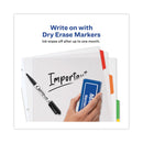 Avery Clear Easy View Plastic Dividers with Multicolored Tabs and Sheet Protector, 5-Tab, 11 x 8.5, Clear, 1 Set