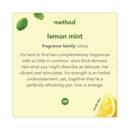 Method Foaming Hand Wash, Lemon Mint, 10 oz Pump Bottle, 6/Carton