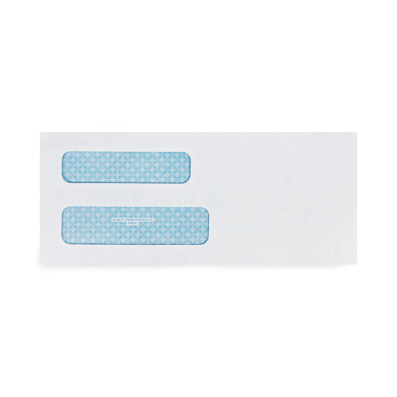 Quality Park Double Window Security-Tinted Check Envelope,