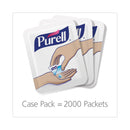 PURELL Single Use Advanced Gel Hand Sanitizer, 1.2 mL, Packet, Fragrance-Free, 2,000/Carton