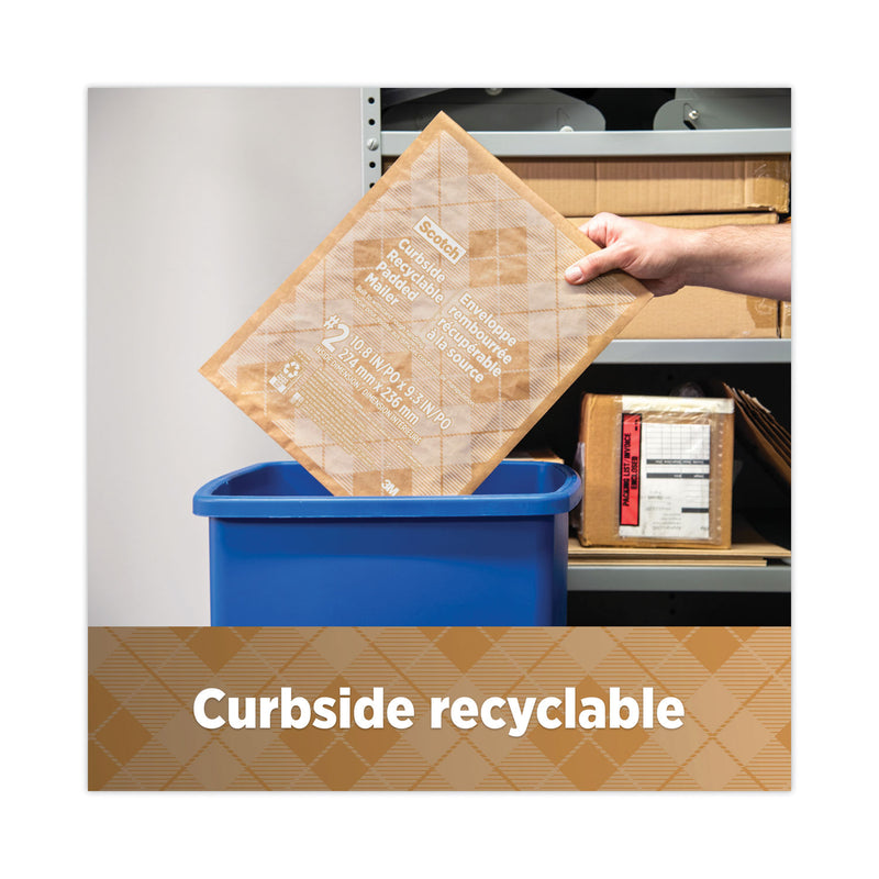 Scotch Curbside Recyclable Padded Mailer,