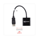 Innovera DisplayPort to VGA Adapter, 0.65 ft, Black