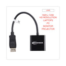 Innovera DisplayPort to VGA Adapter, 0.65 ft, Black