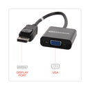 Innovera DisplayPort to VGA Adapter, 0.65 ft, Black