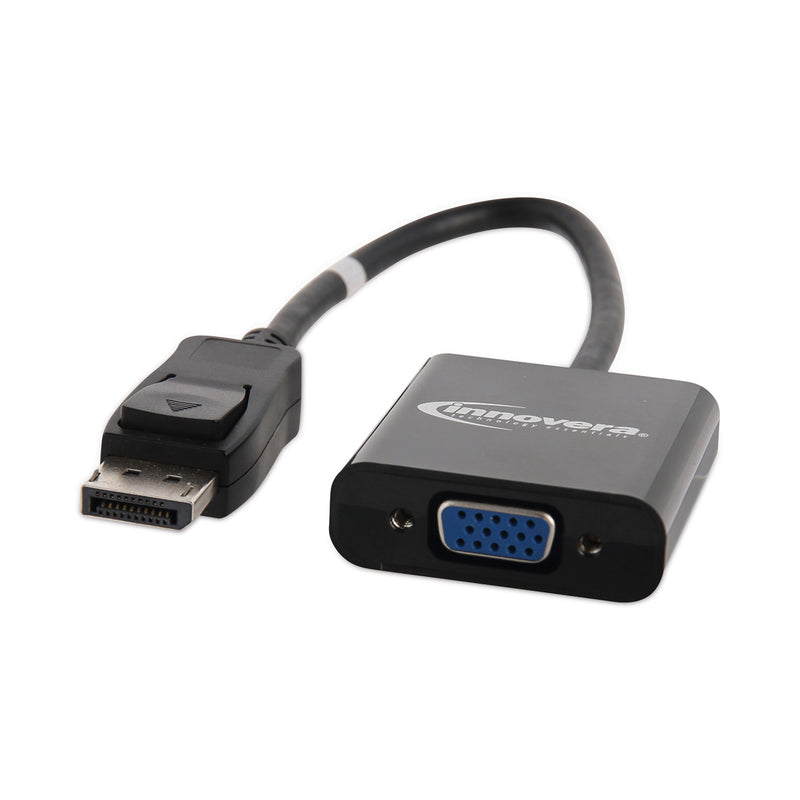 Innovera DisplayPort to VGA Adapter, 0.65 ft, Black