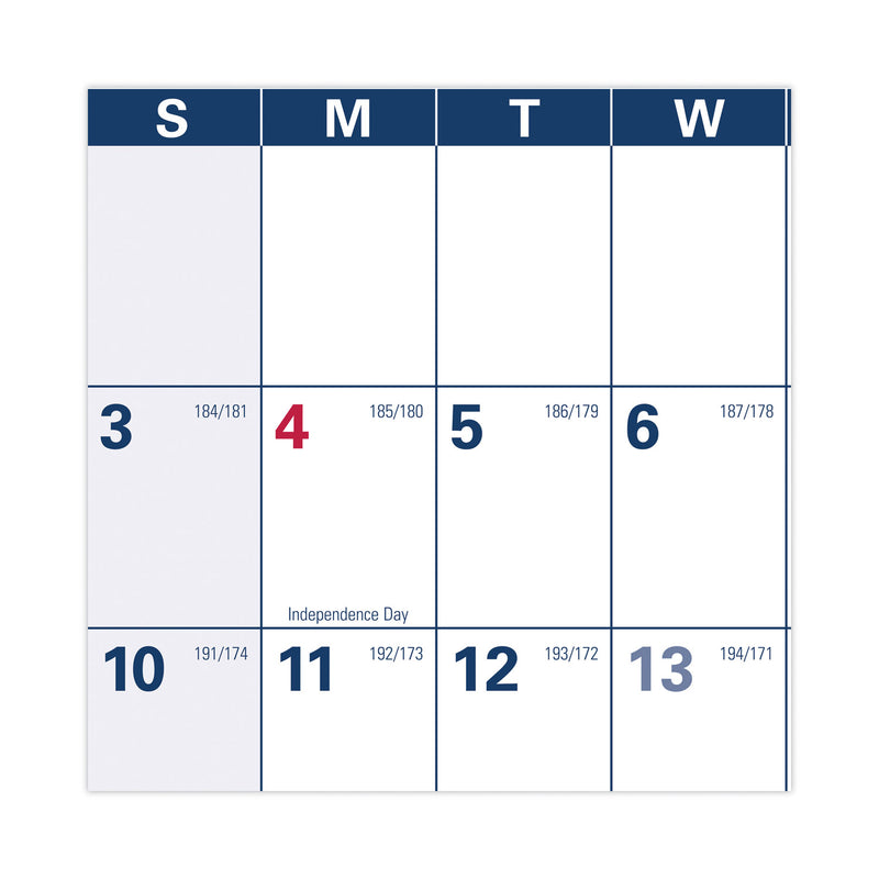 AT-A-GLANCE Academic Erasable Reversible Extra Large Wall Calendar, 48 x 32, White/Blue/Red, 12 Month (July to June): 2022 to 2023