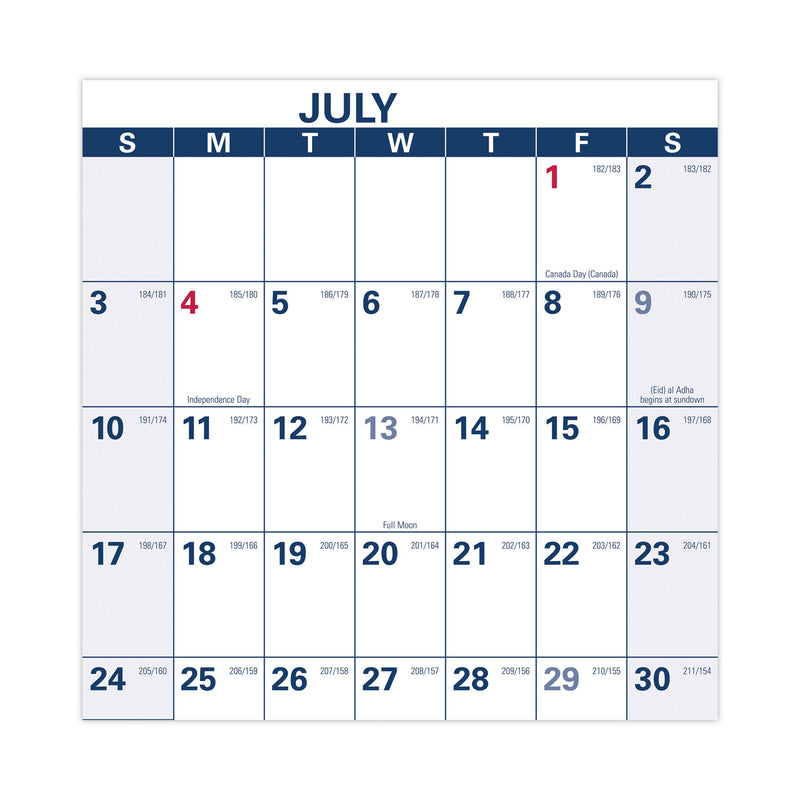 AT-A-GLANCE Academic Erasable Reversible Extra Large Wall Calendar, 48 x 32, White/Blue/Red, 12 Month (July to June): 2022 to 2023