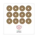 General Supply Gummed Kraft Sealing Tape, 3" Core, 2" x 600 ft, Brown, 12/Carton