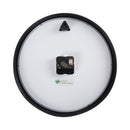 Universal Classic Round Wall Clock, 12.63" Overall Diameter, Black Case, 1 AA (sold separately)