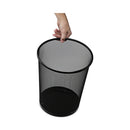 Universal Mesh Wastebasket, 18 qt, Black