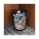 Universal Mesh Wastebasket, 18 qt, Black
