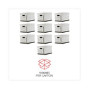 Universal Basic-Duty Economy Record Storage Boxes, Letter/Legal Files, 12" x 15" x 10", White, 10/Carton