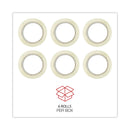 Universal Heavy-Duty Acrylic Box Sealing Tape, 3" Core, 1.88" x 54.6 yds, Clear, 6/Pack