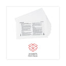 Universal Shredder Lubricant Sheets, 5.5 x 2.8, 24 Sheets/Pack