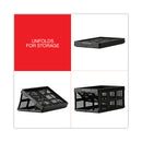 Universal Filing/Storage Tote, Letter Files, 20.13" x 14.63" x 10.75", Black