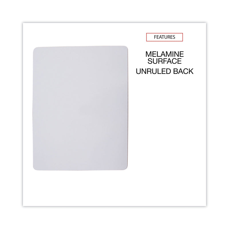 Universal Lap/Learning Dry-Erase Board, 11 3/4" x 8 3/4", White, 6/Pack