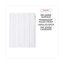 Universal Lap/Learning Dry-Erase Board, Lined, 11 3/4" x 8 3/4", White, 6/Pack