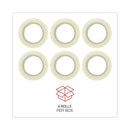 Universal Quiet Tape Box Sealing Tape, 3" Core, 1.88" x 110 yds, Clear, 6/Pack