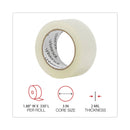 Universal Quiet Tape Box Sealing Tape, 3" Core, 1.88" x 110 yds, Clear, 6/Pack